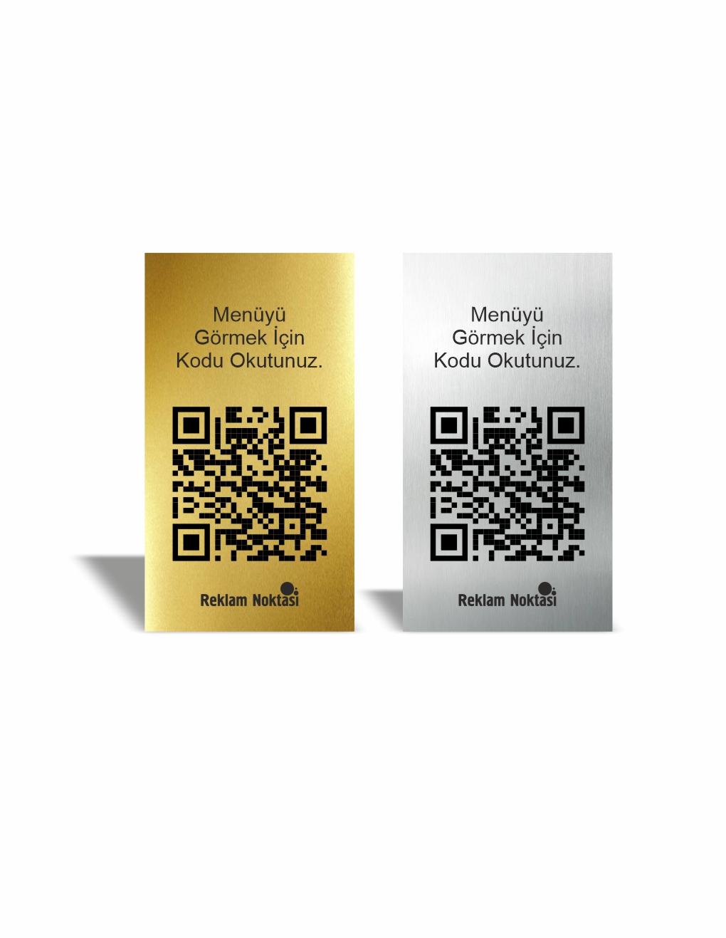QR Kod Metal Menü