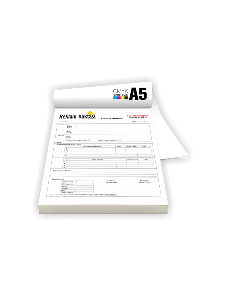 A5 Makbuz Renkli