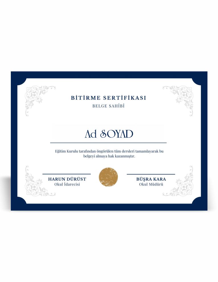 KURS SERTİFİKASI