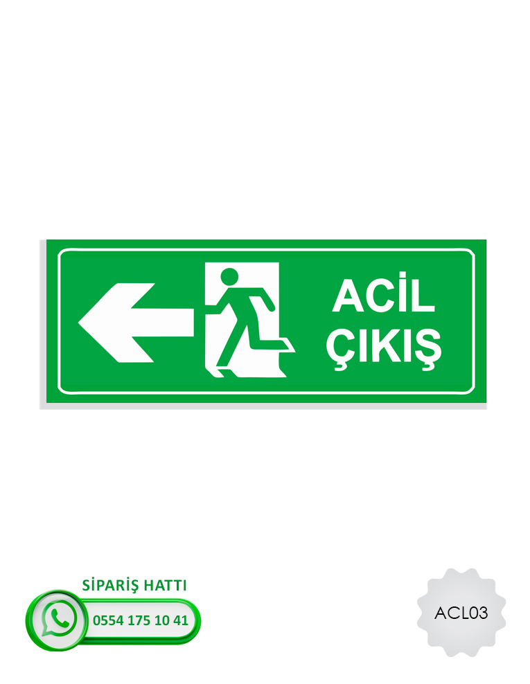 Acil Çıkış İlk Yardım Levhası