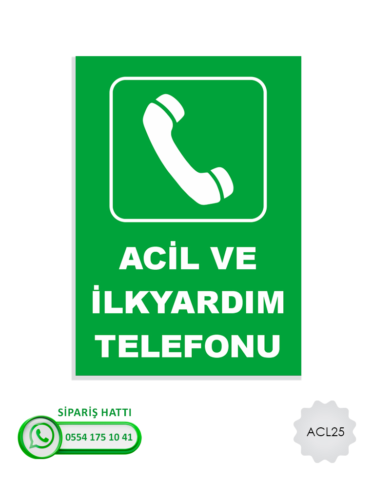Acil Çıkış İlk Yardım Levhası