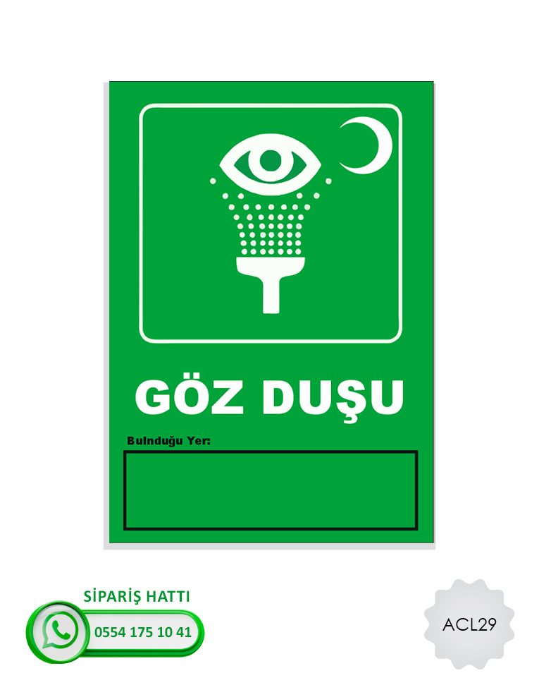 Acil Çıkış İlk Yardım Levhası