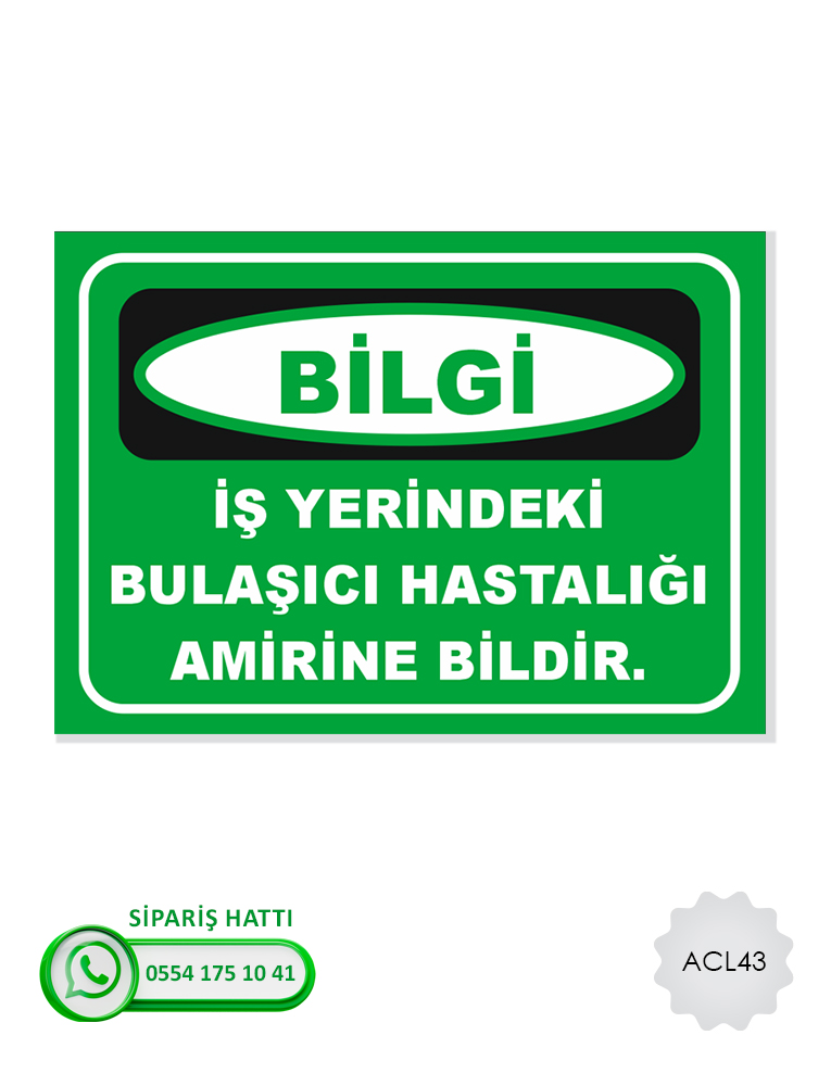 Acil Çıkış İlk Yardım Levhası