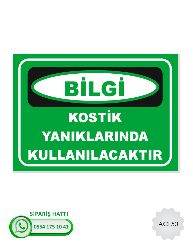 Acil Çıkış İlk Yardım Levhası