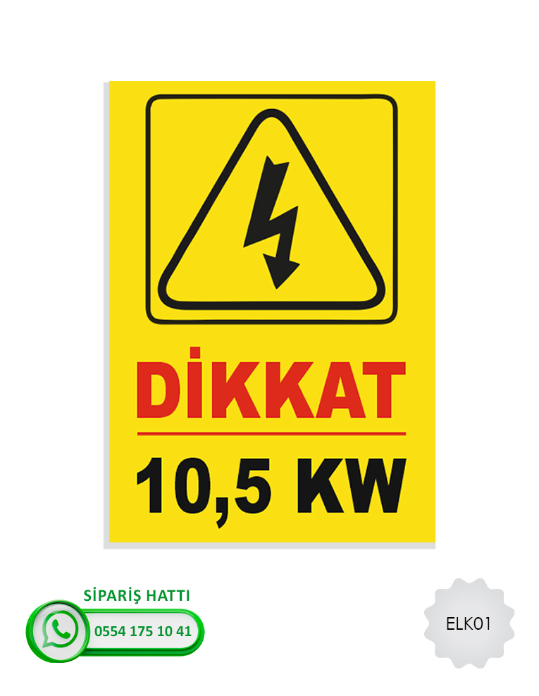 Elektrik Uyarı Levhası