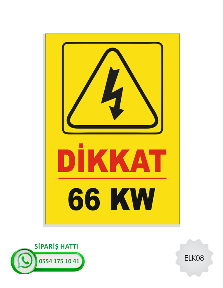 Elektrik Uyarı Levhası