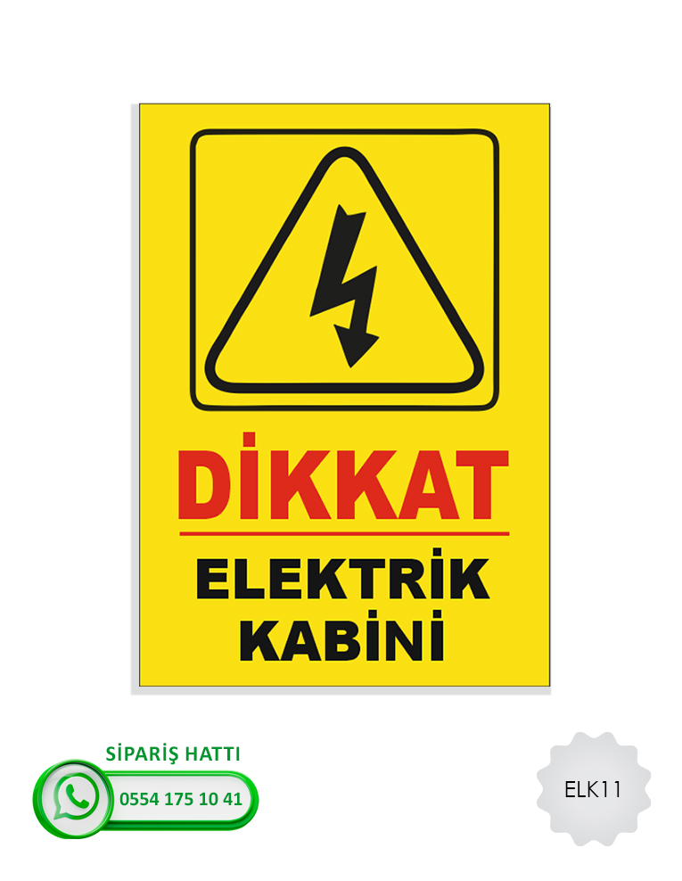 Elektrik Uyarı Levhası
