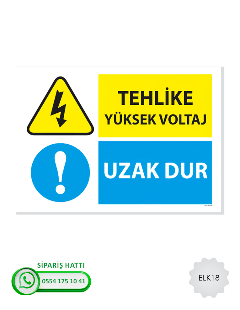 Elektrik Uyarı Levhası
