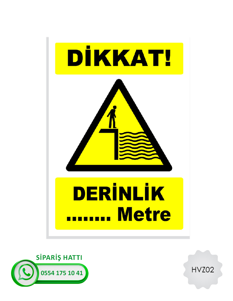 Havuz Uyarı Levhası