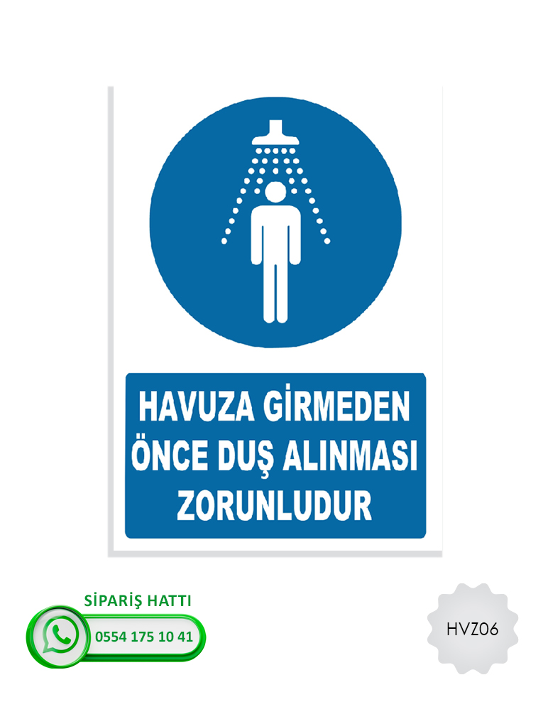 Havuz Uyarı Levhası