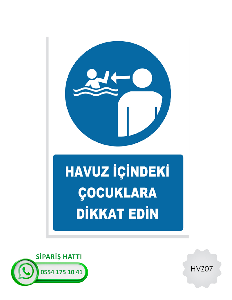 Havuz Uyarı Levhası