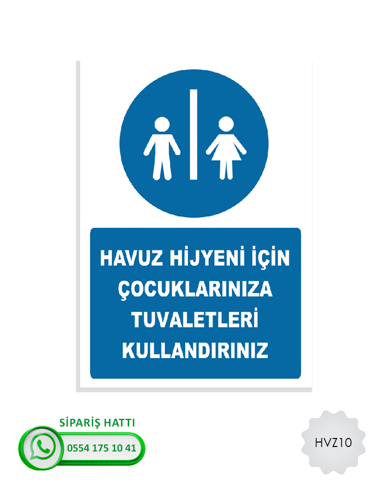 Havuz Uyarı Levhası