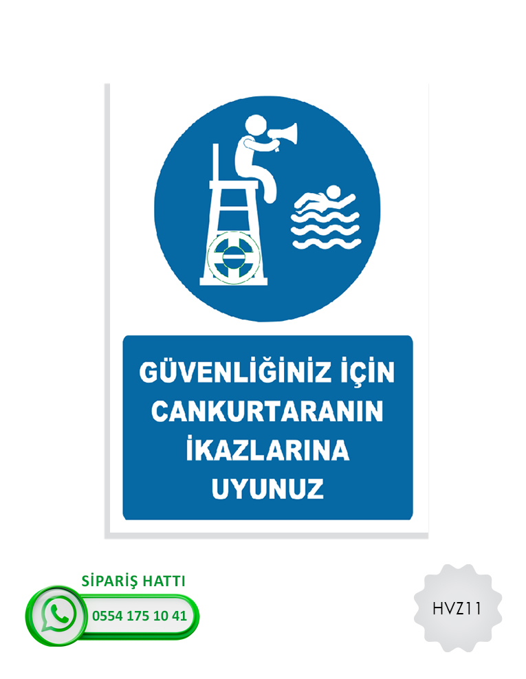 Havuz Uyarı Levhası