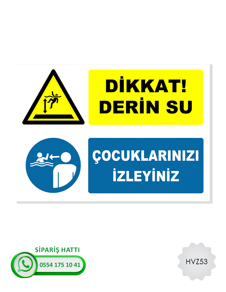 Havuz Uyarı Levhası