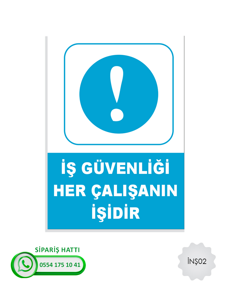 İnşaat - Şantiye Uyarı Levhası