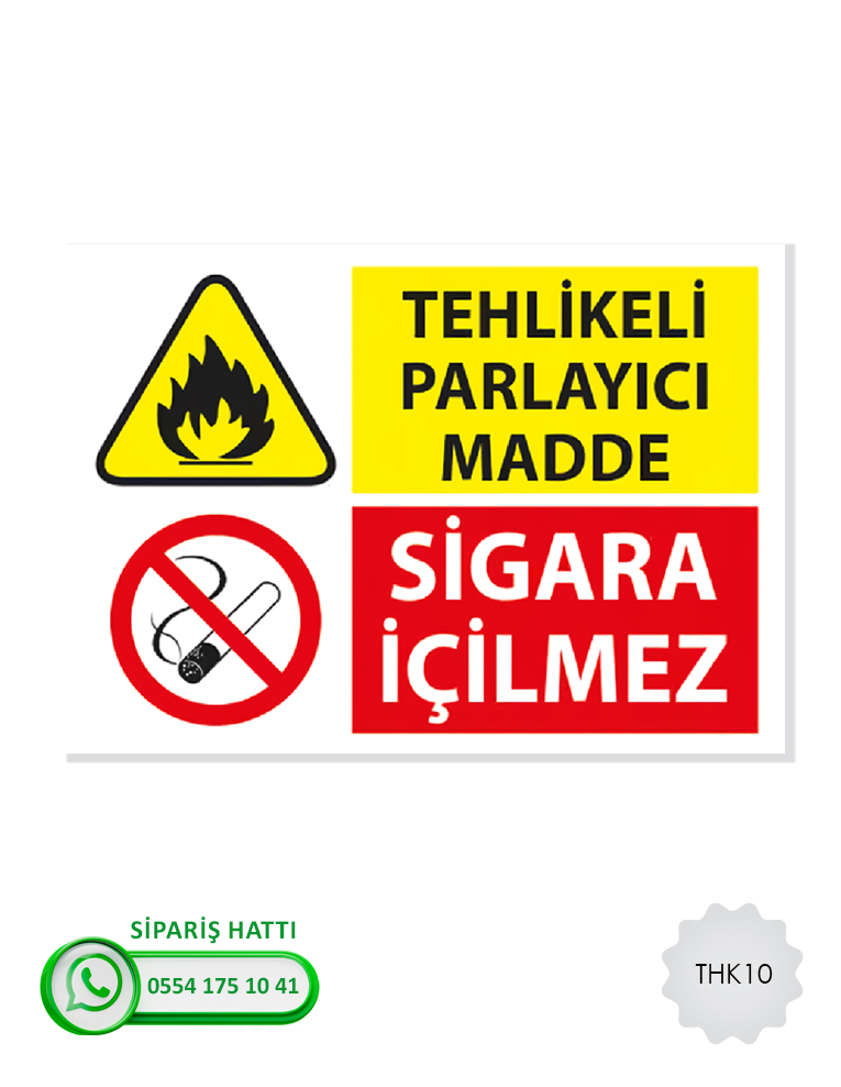 Tehlikeli Madde Atık Uyarı Levhası