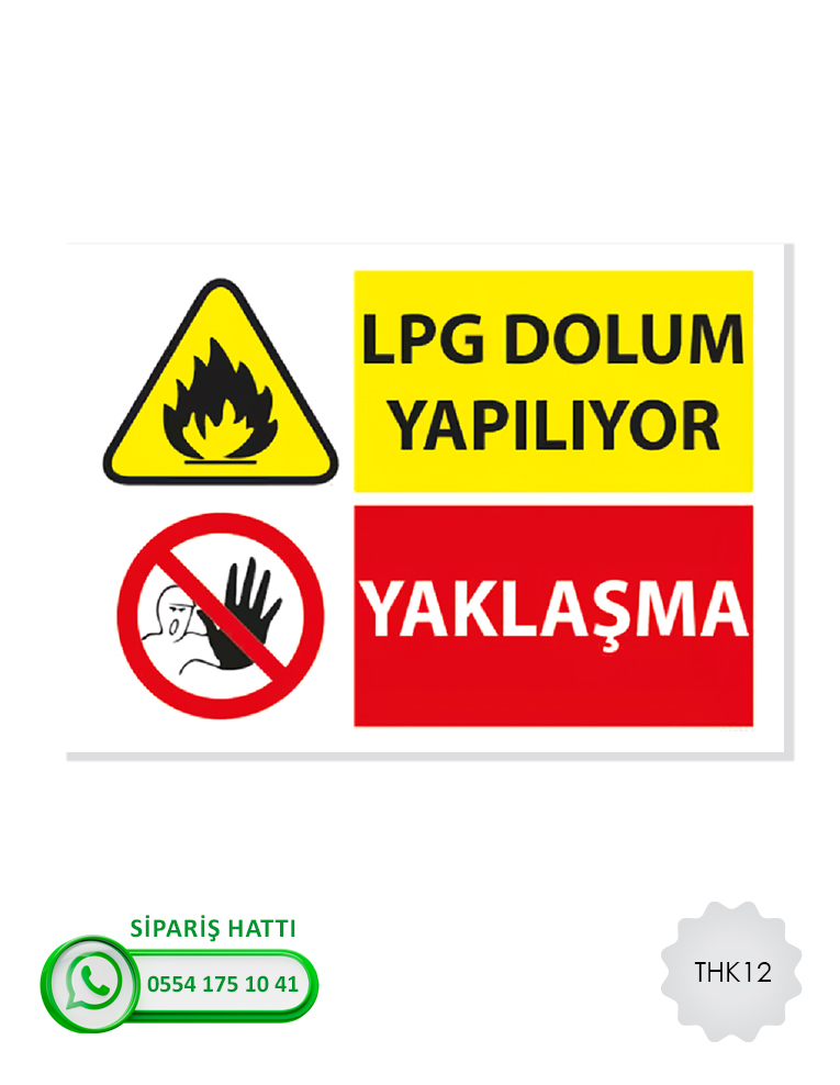 Tehlikeli Madde Atık Uyarı Levhası