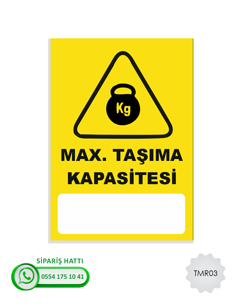 Tamir - Bakım Uyarı Levhası