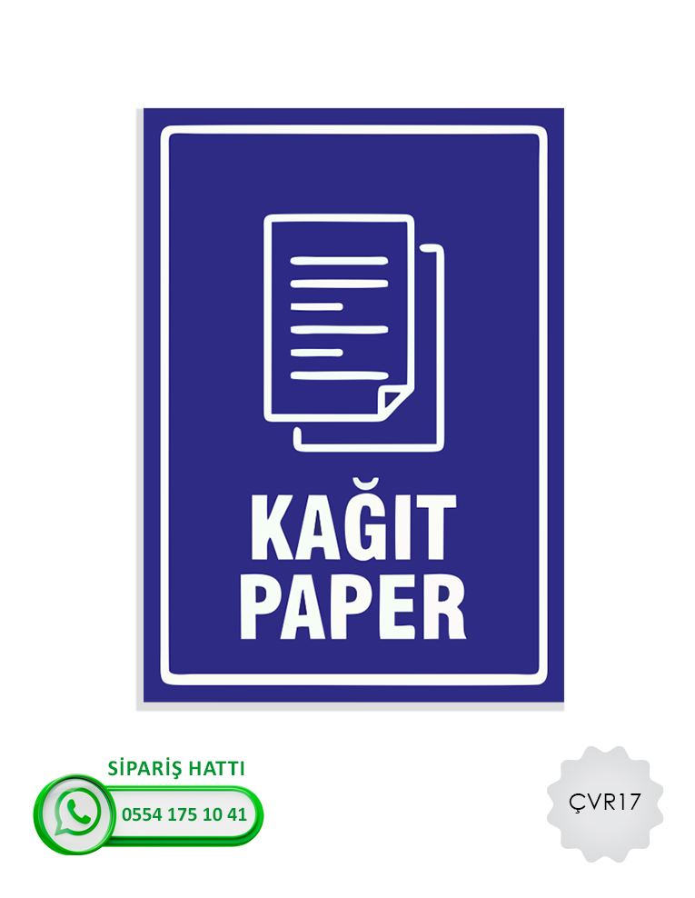 Çevre Uyarı Levhası